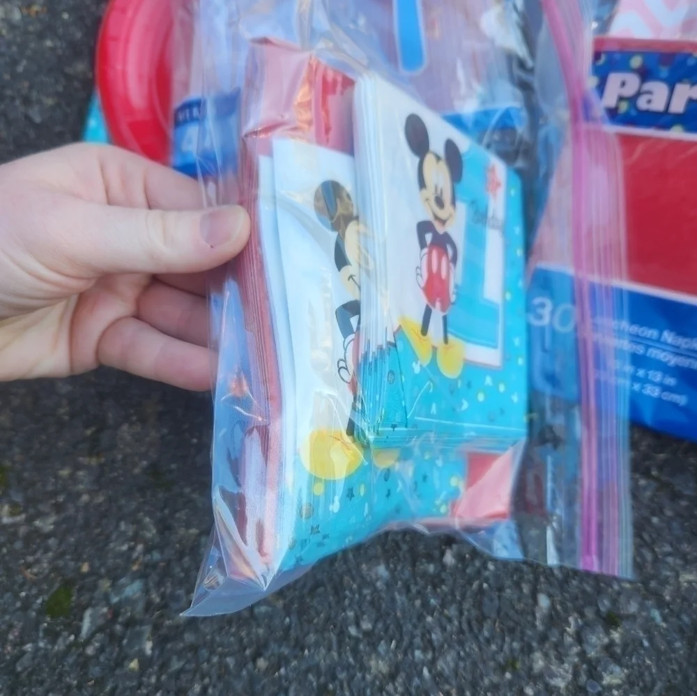 Mickey & Minnie Mouse Birthday Party Items First Fun to be one